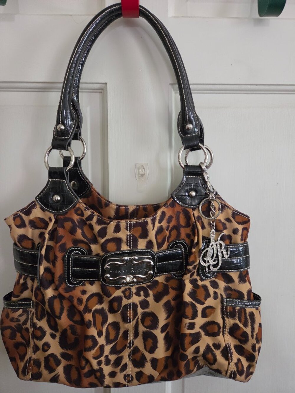 Sienna Ricchi Leopard Print Shoulder Bag